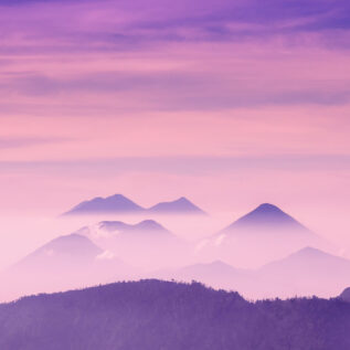 purple Volcano sunrise